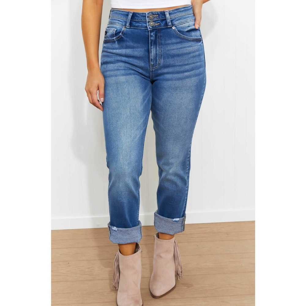 Kancan Sage High Rise Slim Straight Jeans